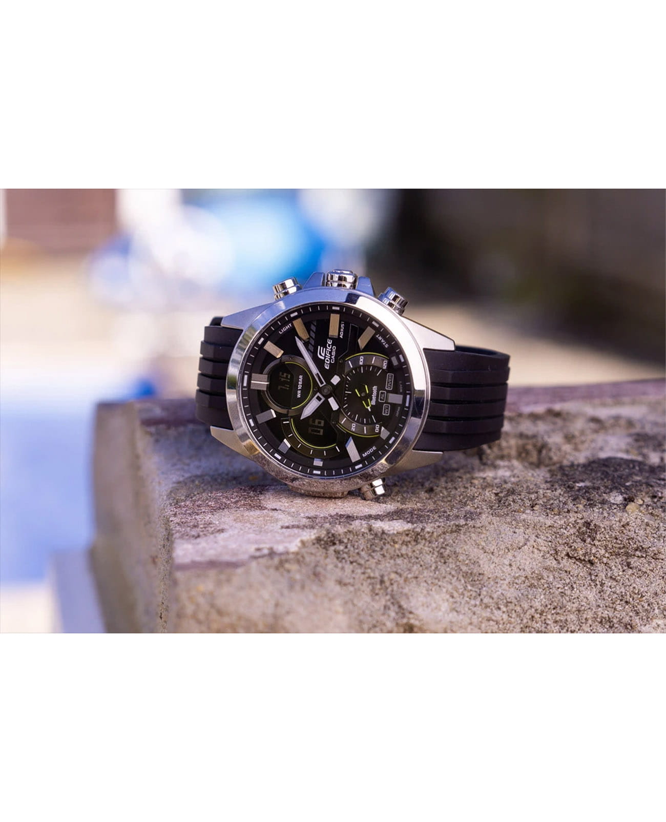 Casio Casio Edifice ECB-30P-1ADF (ECB-30P-1AEF) ECB - задняя крышка металл сталь корпуса, япония часы