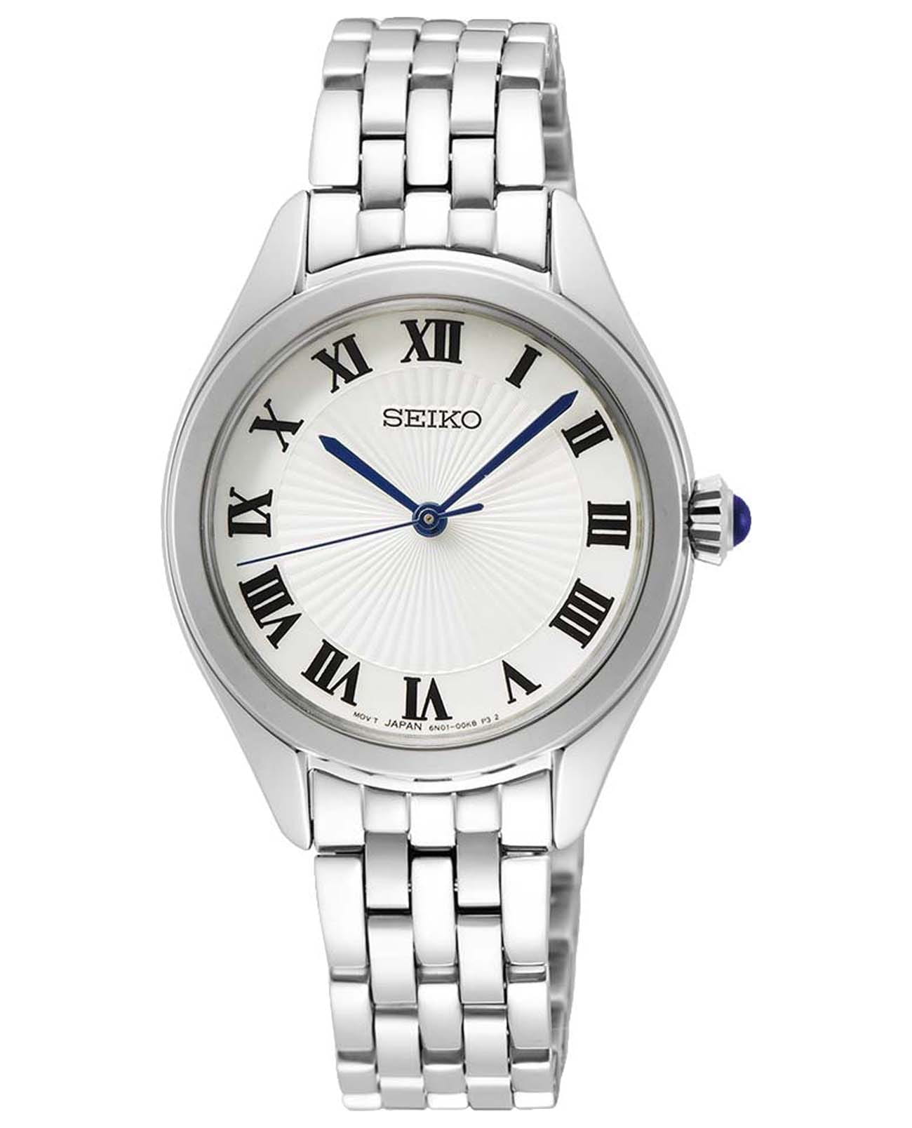 Seiko Seiko Conceptual Series Dress SUR327P1  SUR327P1 кварцевые женские часы белый циферблат, браслет нержавеющая сталь — вид спереди