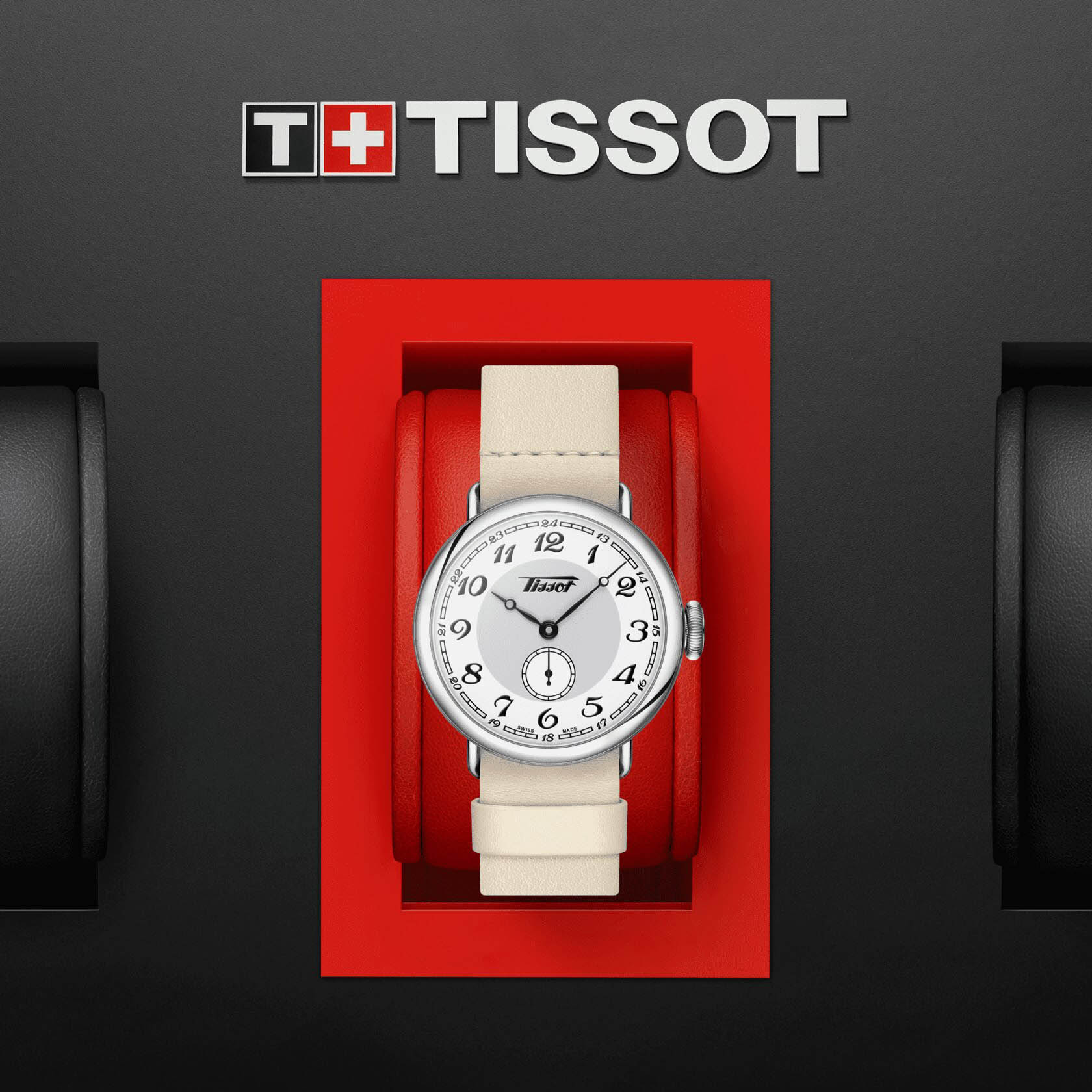 Tissot Tissot Heritage Memphis Lady T104.228.16.012.00, t-heritage швейцария женские часы на браслете кожаный боковой вид