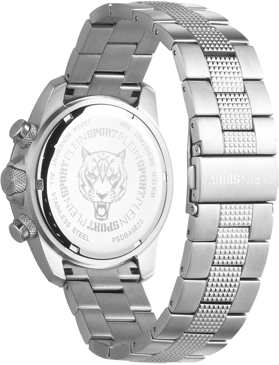 Plein Sport Plein Sport Hurricane PSDBA0823,  германия мужские часы на браслете нержавеющая сталь боковой вид
