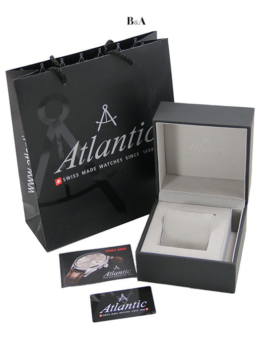 Atlantic Atlantic Seabase 60457.41.55  - задняя крышка металл сталь корпуса, швейцария часы