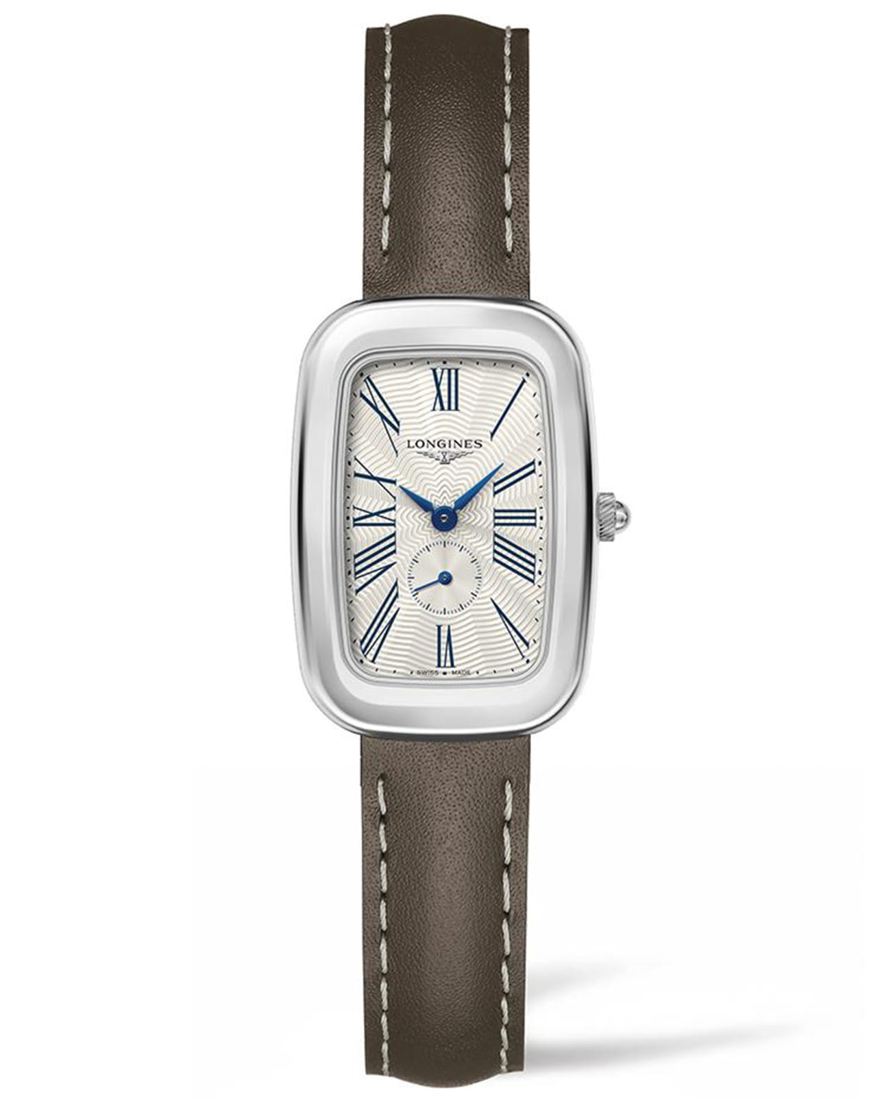 Longines Longines Equestrian Collection L6.141.4.71.2  L61414712 кварцевые женские часы бежевый циферблат, браслет кожаный — вид спереди