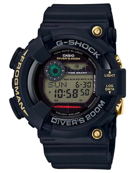 Casio Casio G-Shock GF-8235D-1B  GF-8235D-1BER электронные мужские часы черный циферблат, браслет пластик — вид спереди