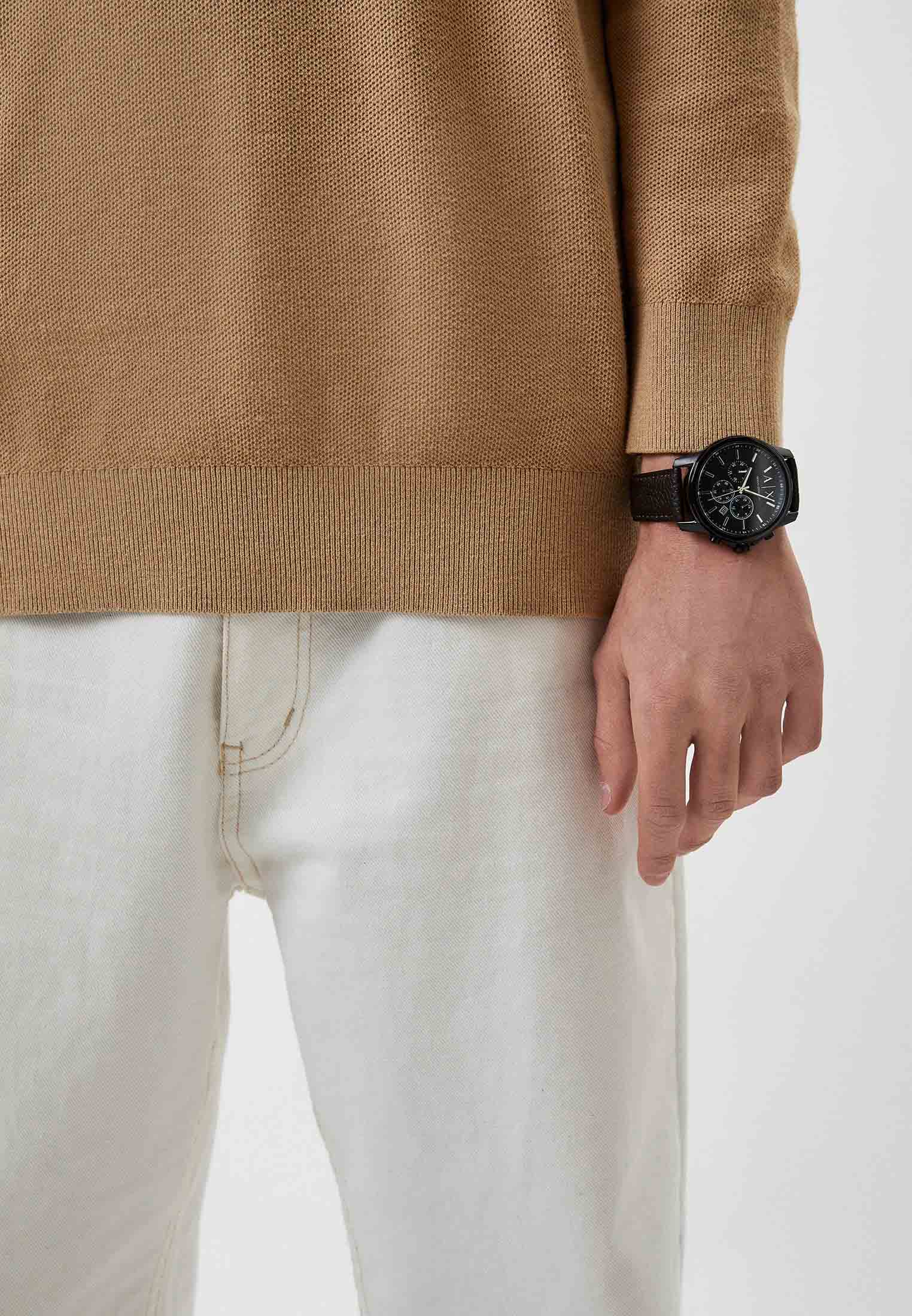 Armani Exchange Armani Exchange Banks AX1732  — детали корпуса и кожаный