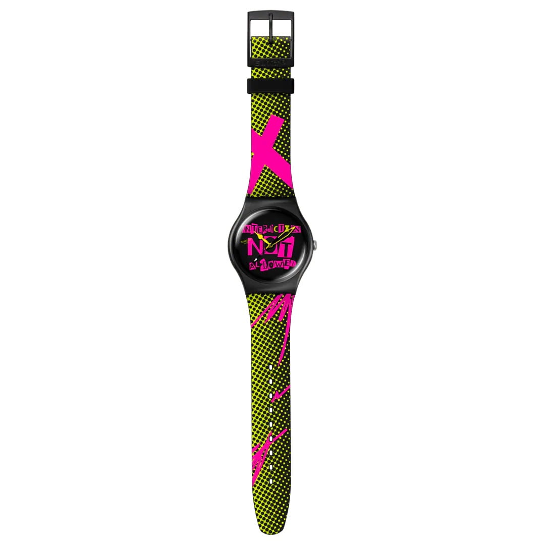 Оригинальные часы Swatch Swatch Distort Mode SO32B121 кварцевые калибр механизма  общий вид