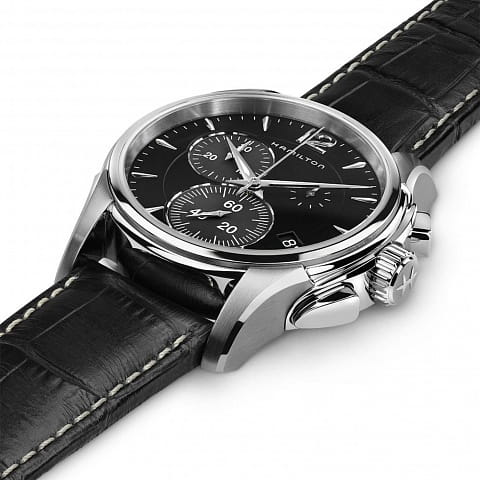 Hamilton Hamilton Jazzmaster Chrono Quartz H32612735  , наручные мужские часы фото под углом