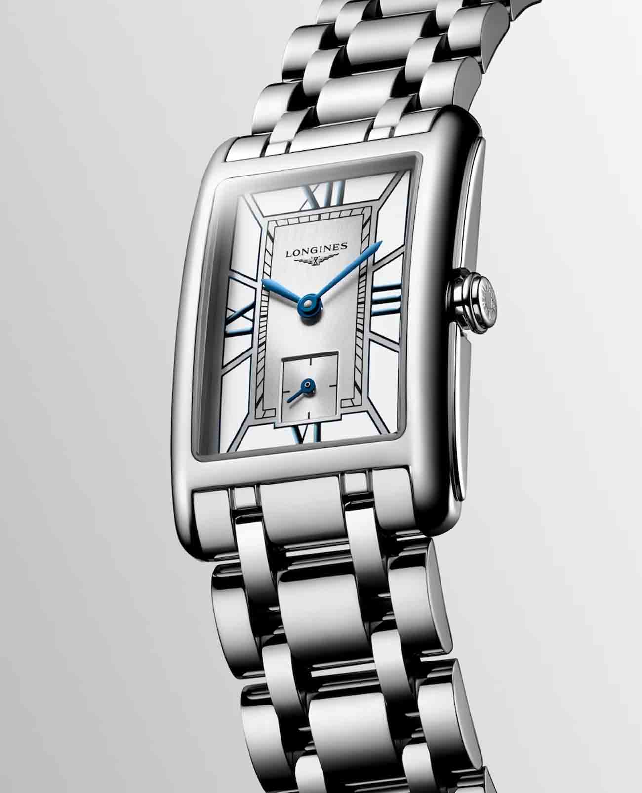 Longines Longines DolceVita L5.512.4.75.6, dolcevita швейцария женские часы на браслете нержавеющая сталь боковой вид