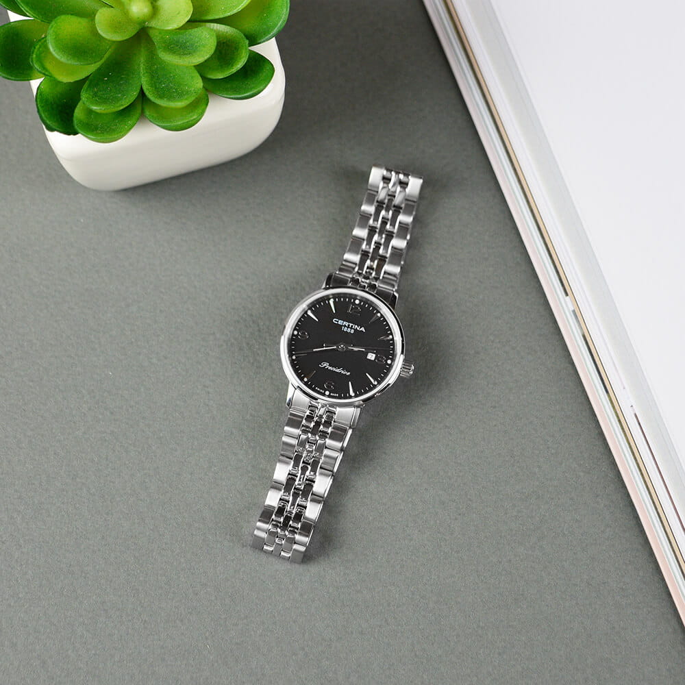 Certina Certina DS Podium Lady 33mm  C034.210.11.057.00 женские часы черный циферблат на запястье