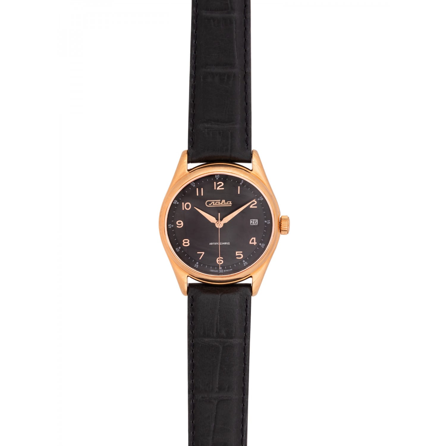 Слава Слава Премьер 1493274/300-8215 мужские часы черный циферблат на запястье