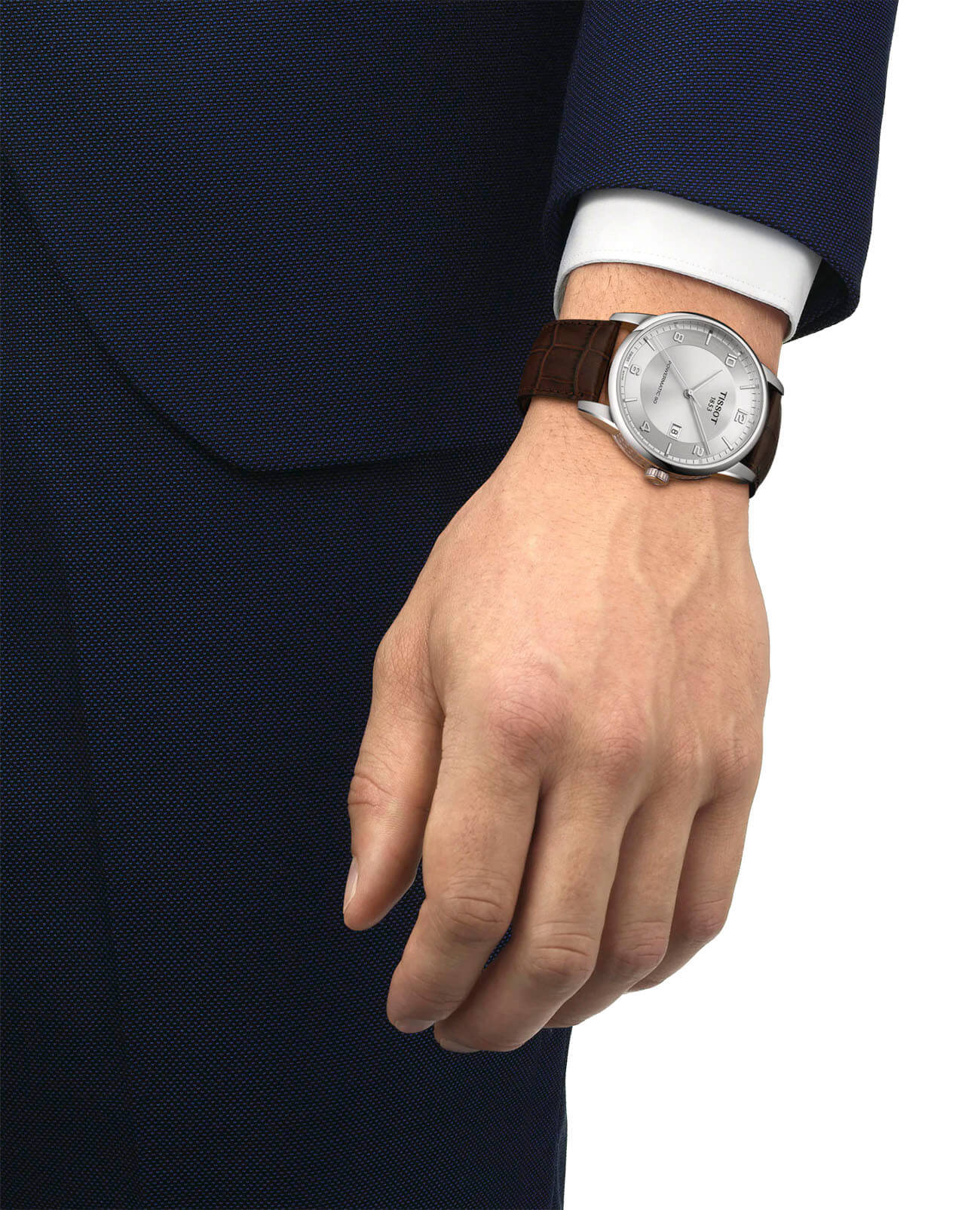 Tissot Tissot Luxury Powermatic 80 T086.407.16.037.00 , наручные мужские часы фото под углом