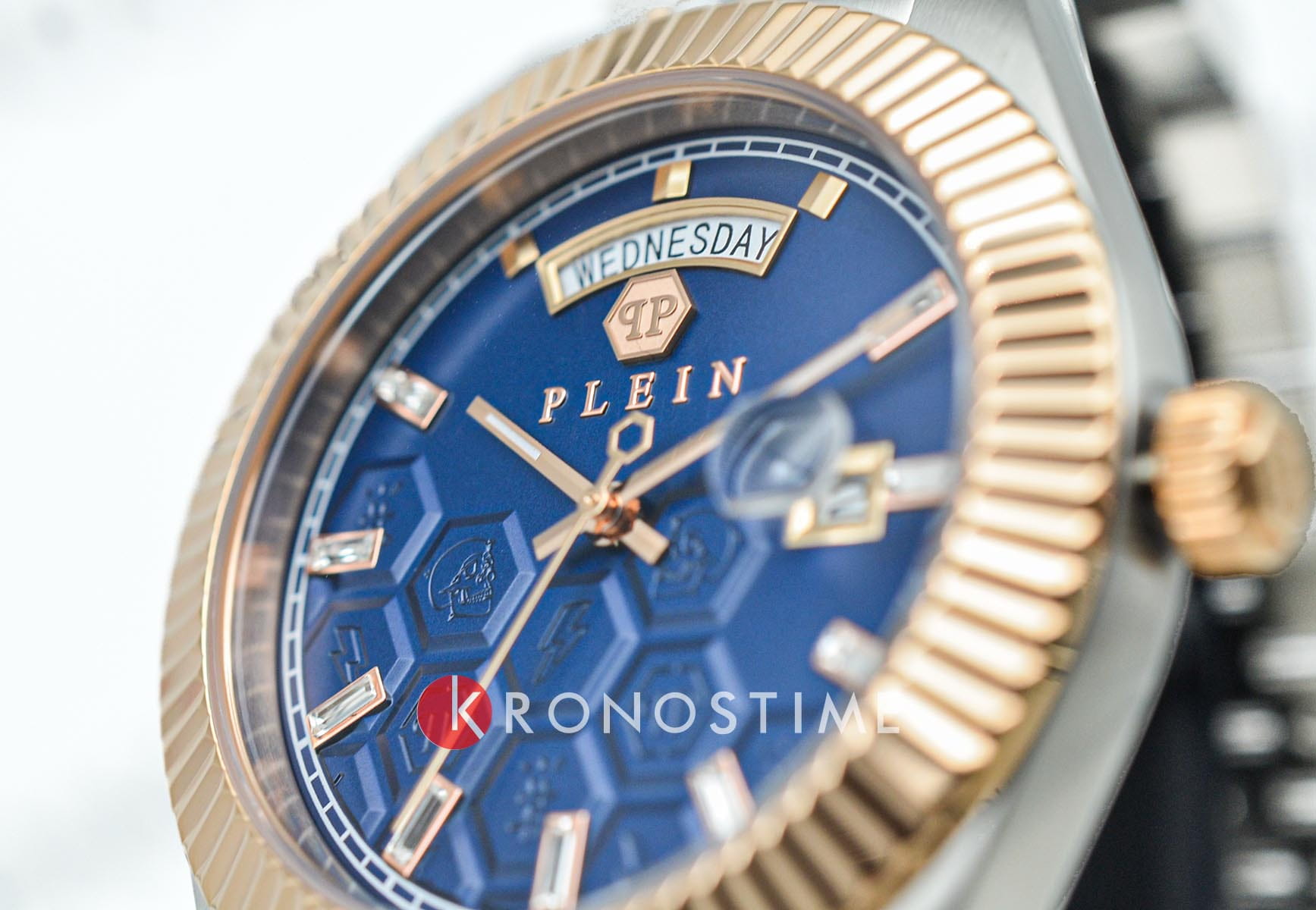 Philipp Plein Philipp Plein Date Superlative Gent PWPVA0524 кварцевые мужские часы часы крупный план синий циферблата