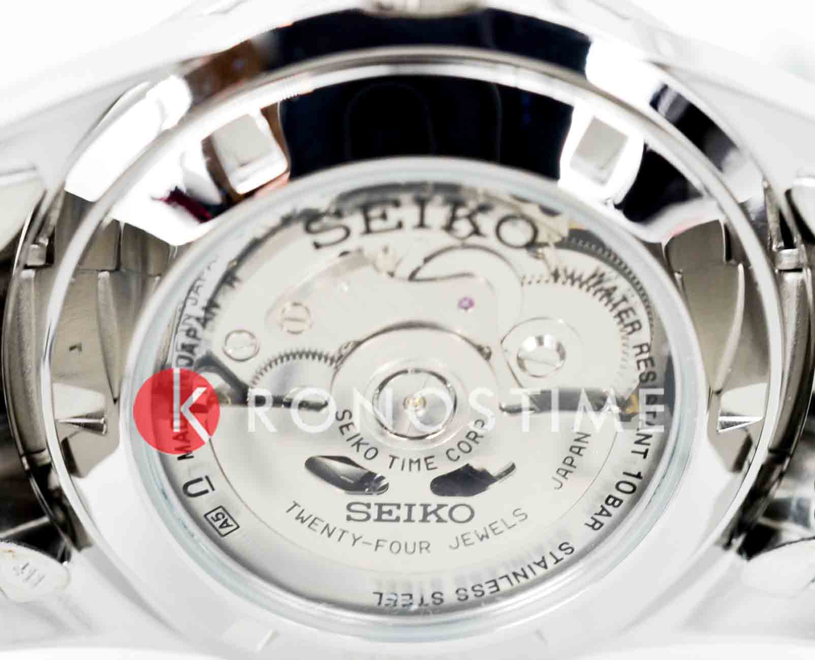 Seiko Seiko 5 Regular SARV003 механические мужские часы часы крупный план черный циферблата