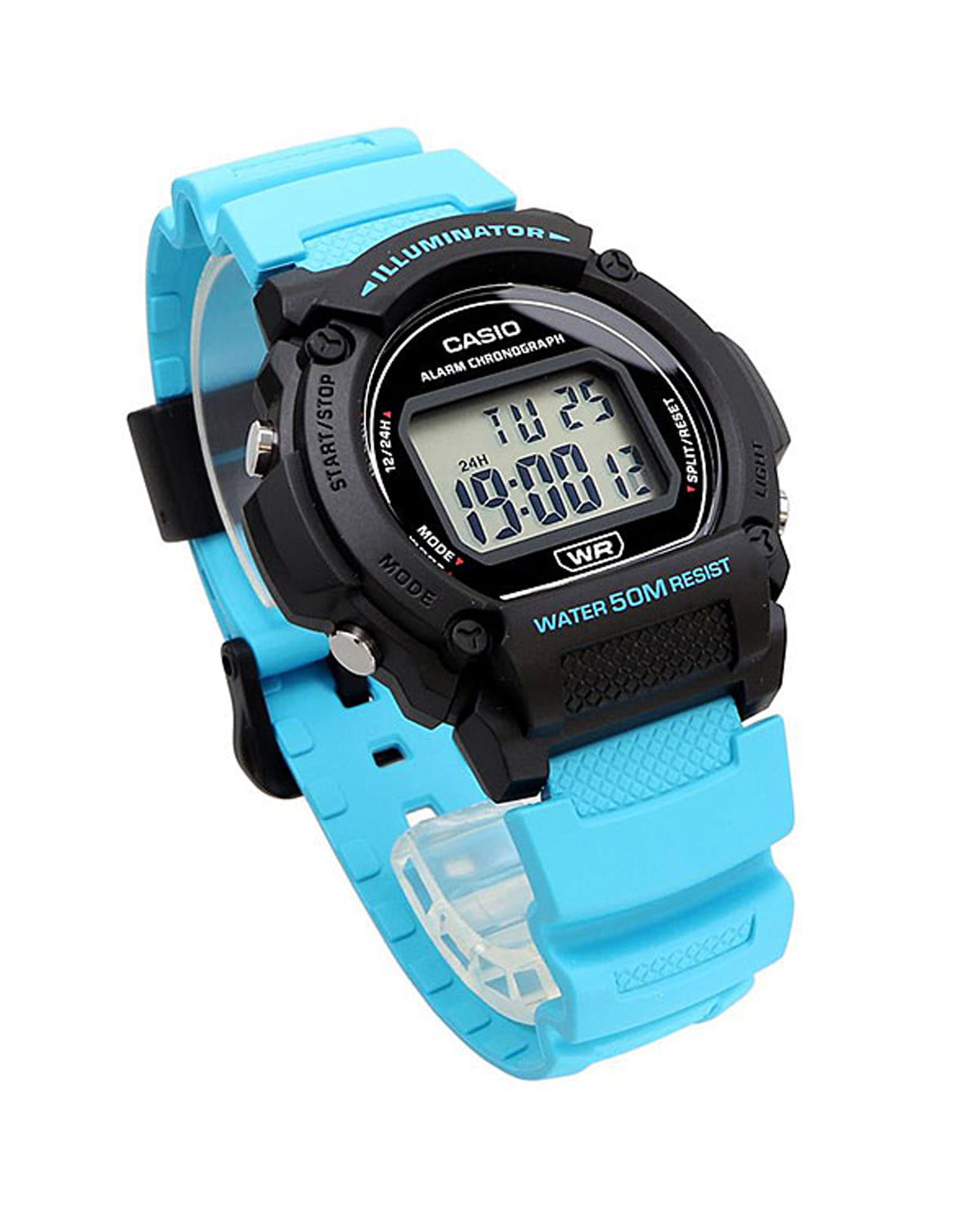 Оригинальные часы Casio Casio Collection W-219H-2A2VEF кварцевые калибр механизма  общий вид