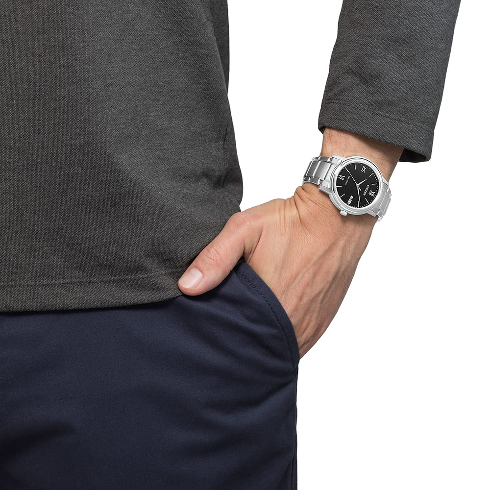 Оригинальные часы  Citizen AW1670-82E кварцевые калибр механизма  общий вид