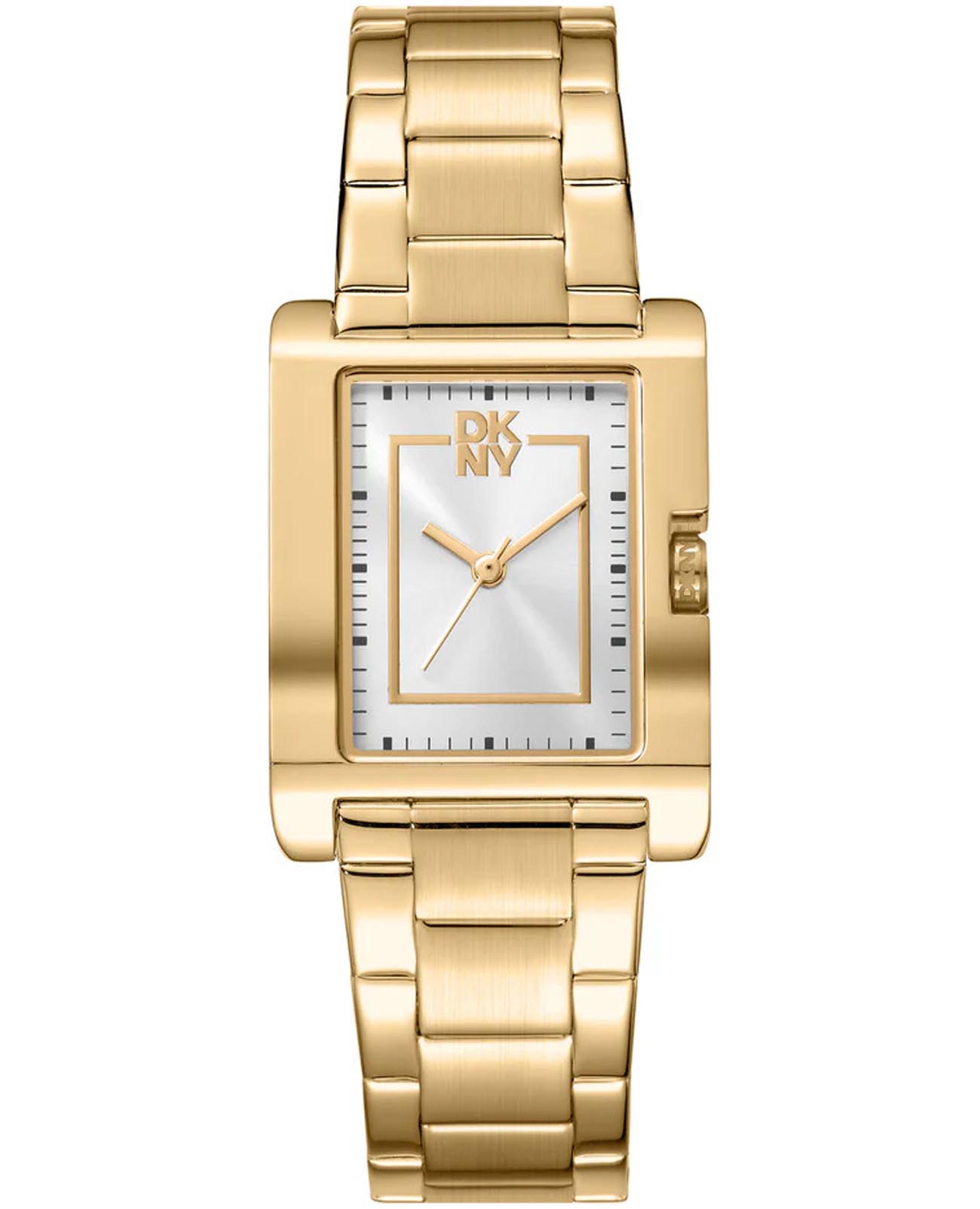 DKNY DKNY Westside Midi DK1L007M0055  DK1L007M0055 кварцевые женские часы серебристый циферблат, браслет нержавеющая сталь с ip-покрытием — вид спереди