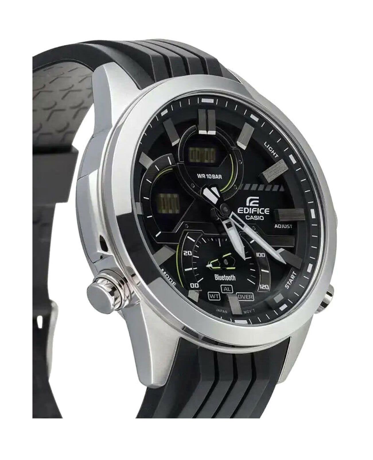Casio Casio Edifice ECB-30P-1ADF (ECB-30P-1AEF), edifice япония мужские часы на браслете каучук боковой вид