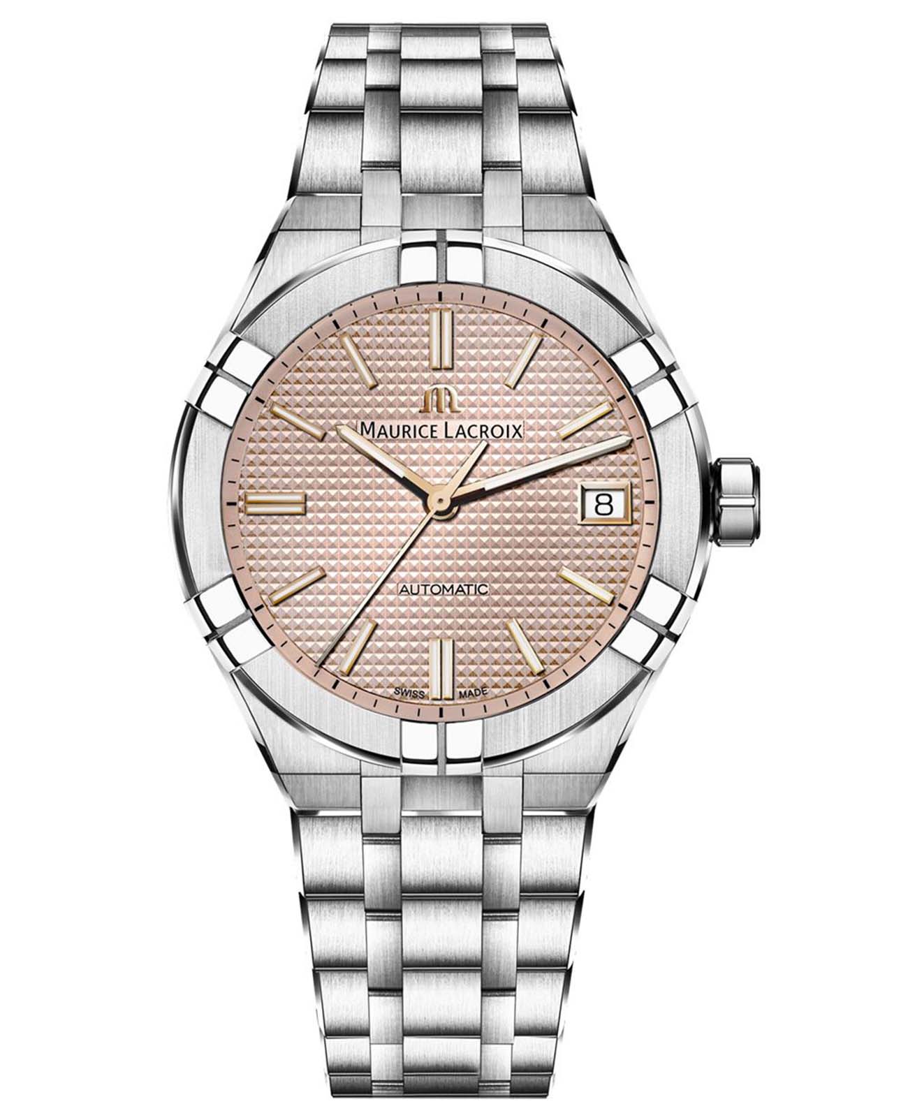 Maurice Lacroix Maurice Lacroix Aikon Automatic AI6007-SS002-731-1  AI6007-SS002-731-1 механические мужские часы  циферблат, браслет нержавеющая сталь — вид спереди
