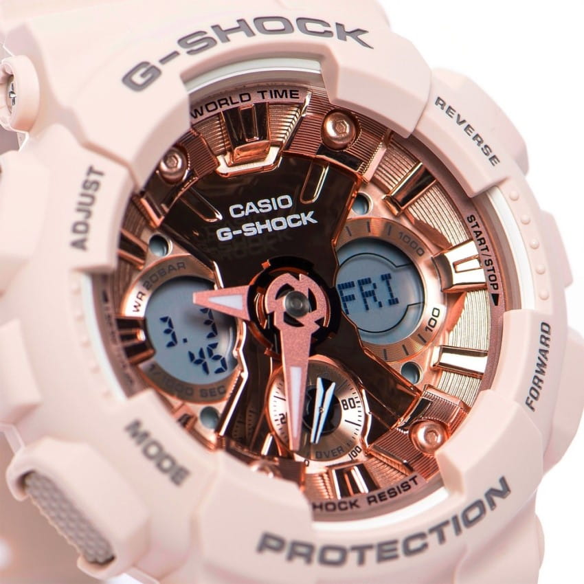 Casio Casio G-Shock GMA-S120MF-4ADR (GMA-S120MF-4A) , наручные женские часы фото под углом