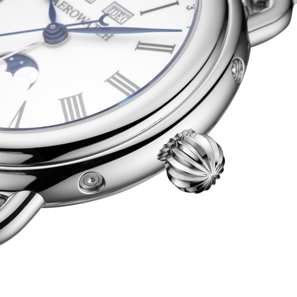 Оригинальные часы Aerowatch Aerowatch 1942 Moon Phase Automatic 75970 AA01 M механические калибр механизма eta 2824-2 общий вид