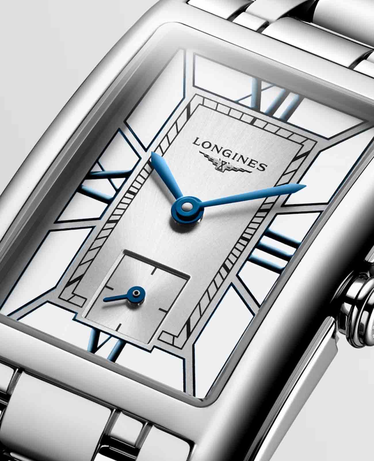 Longines Longines DolceVita L5.512.4.75.6 кварцевые женские часы часы крупный план серебристый циферблата