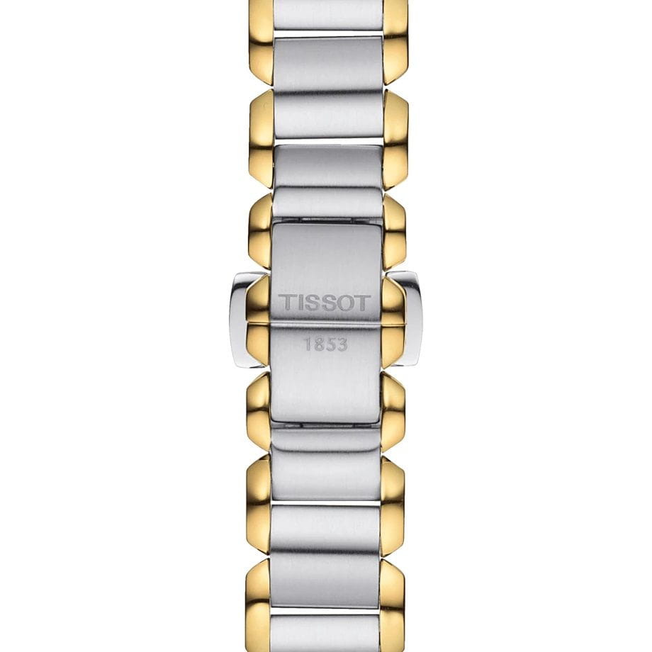 Tissot Tissot T-Wave T023.210.22.113.00, t-lady швейцария женские часы на браслете сталь c pvd покрытием боковой вид