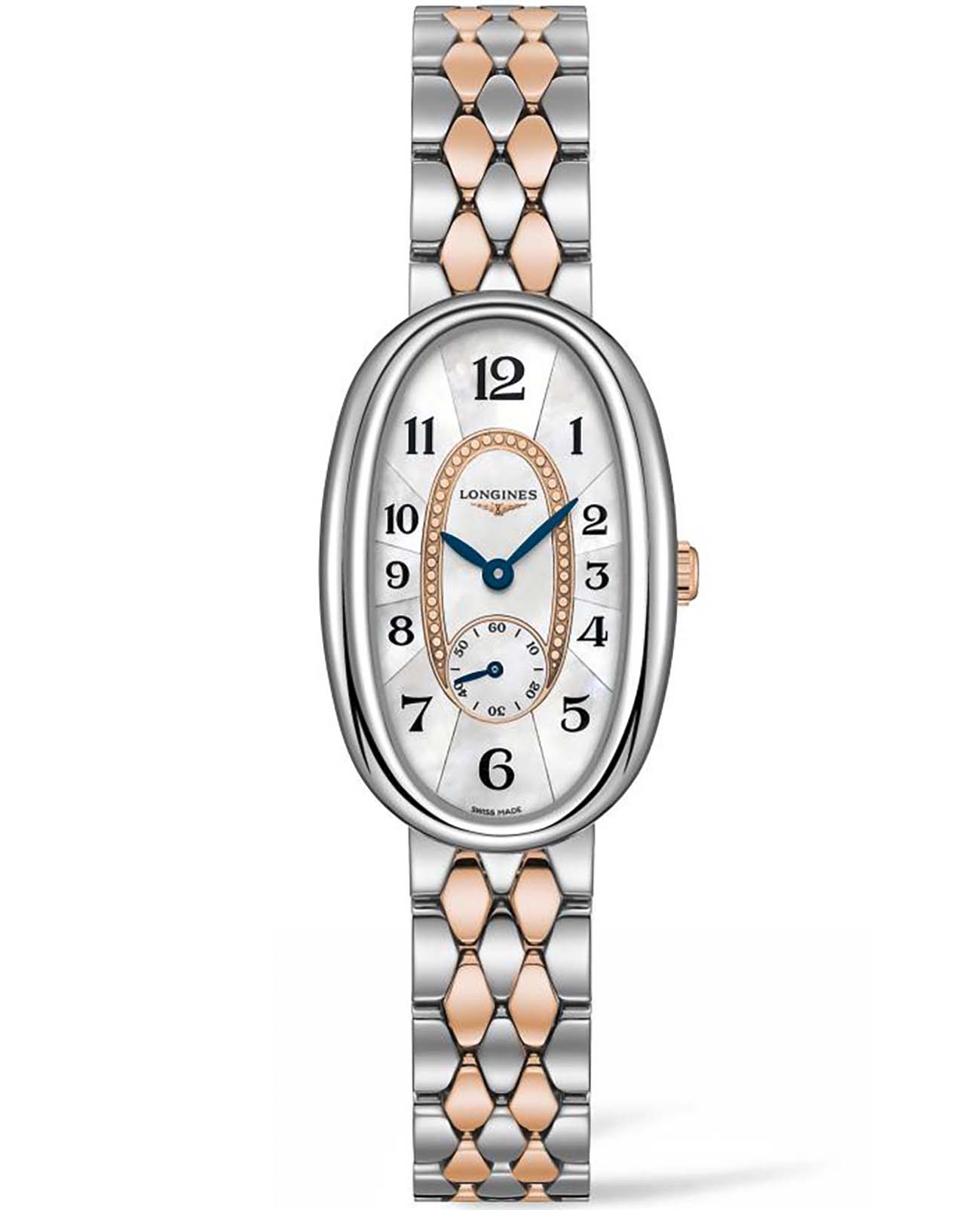 Longines Longines Symphonette L2.306.5.83.7  L23065837 кварцевые женские часы перламутровый циферблат, браслет нержавеющая сталь — вид спереди