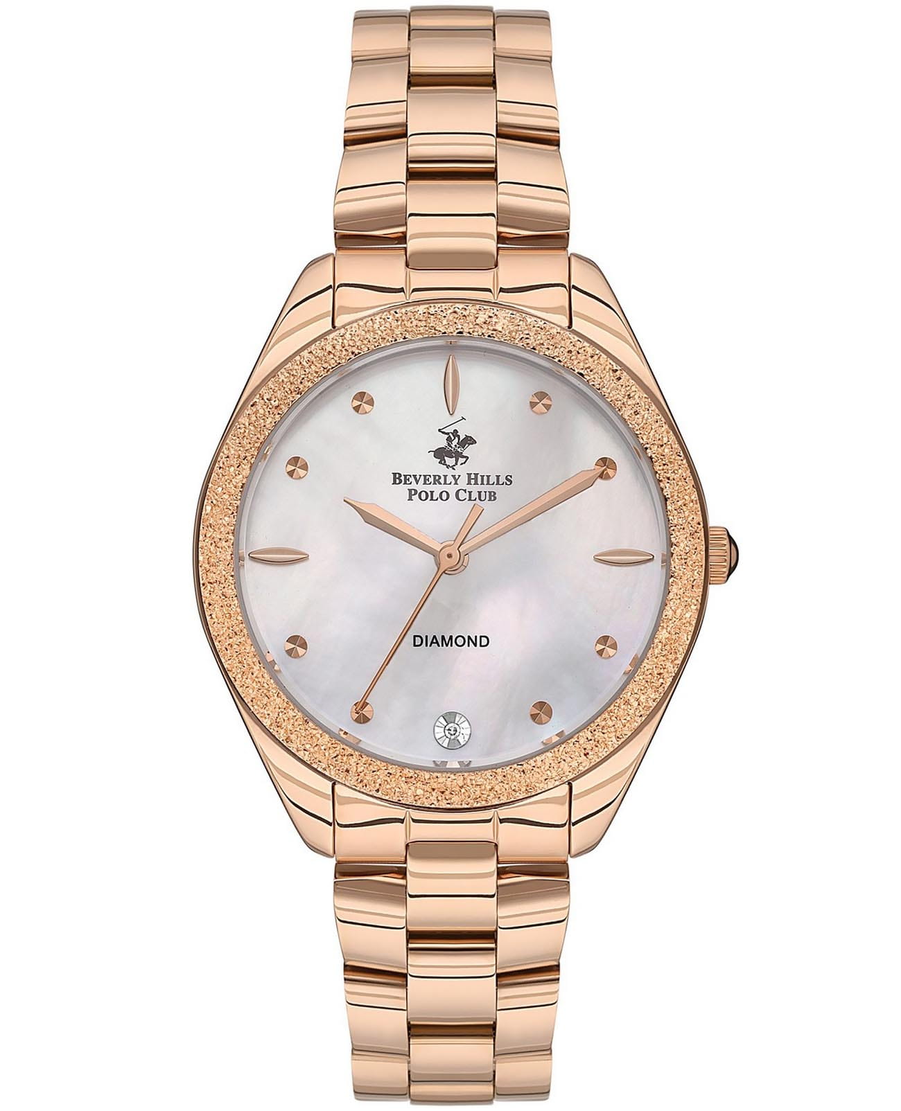Beverly Hills Polo Club Beverly Hills Polo Club BP3564C.420  BP3564C.420 кварцевые женские часы перламутровый циферблат, браслет нержавеющая сталь с ip-покрытием — вид спереди