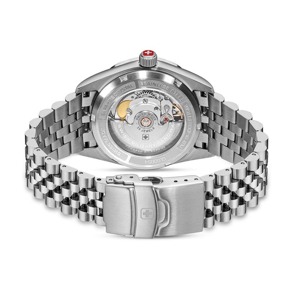 Swiss Military Hanowa Swiss Military Hanowa Master Diligenter SMWGL0005405,  швейцария мужские часы на браслете нержавеющая сталь боковой вид