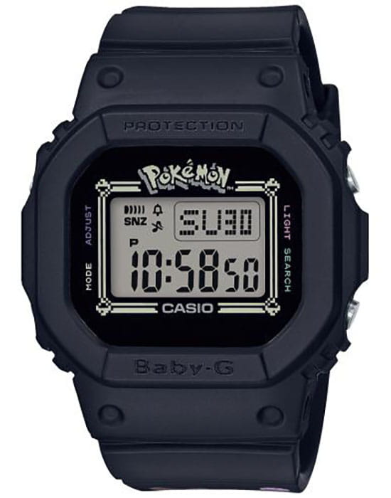 Casio Casio Baby-G BGD-560PKC-1  BGD-560PKC-1ER электронные женские часы серый циферблат, браслет пластик — вид спереди