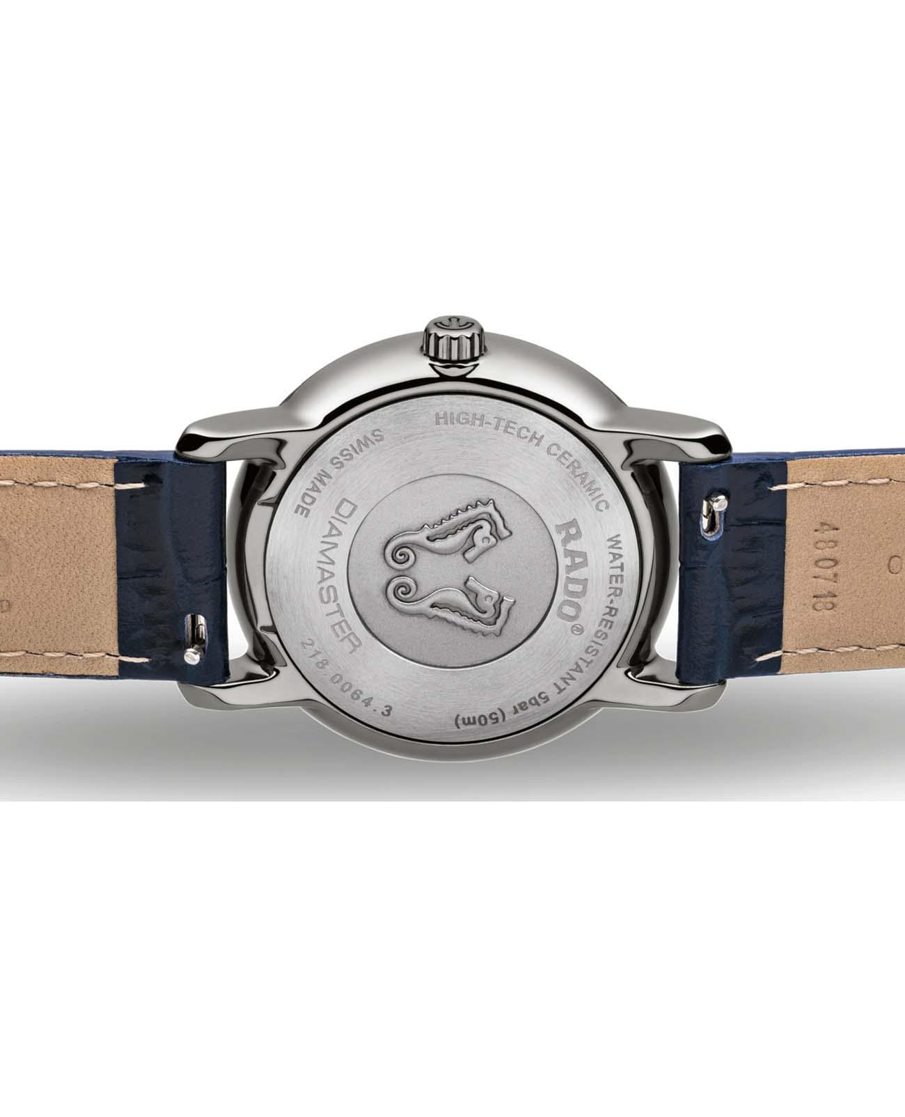 Rado Rado Diamaster R14078205, diamaster швейцария мужские часы на браслете кожаный боковой вид