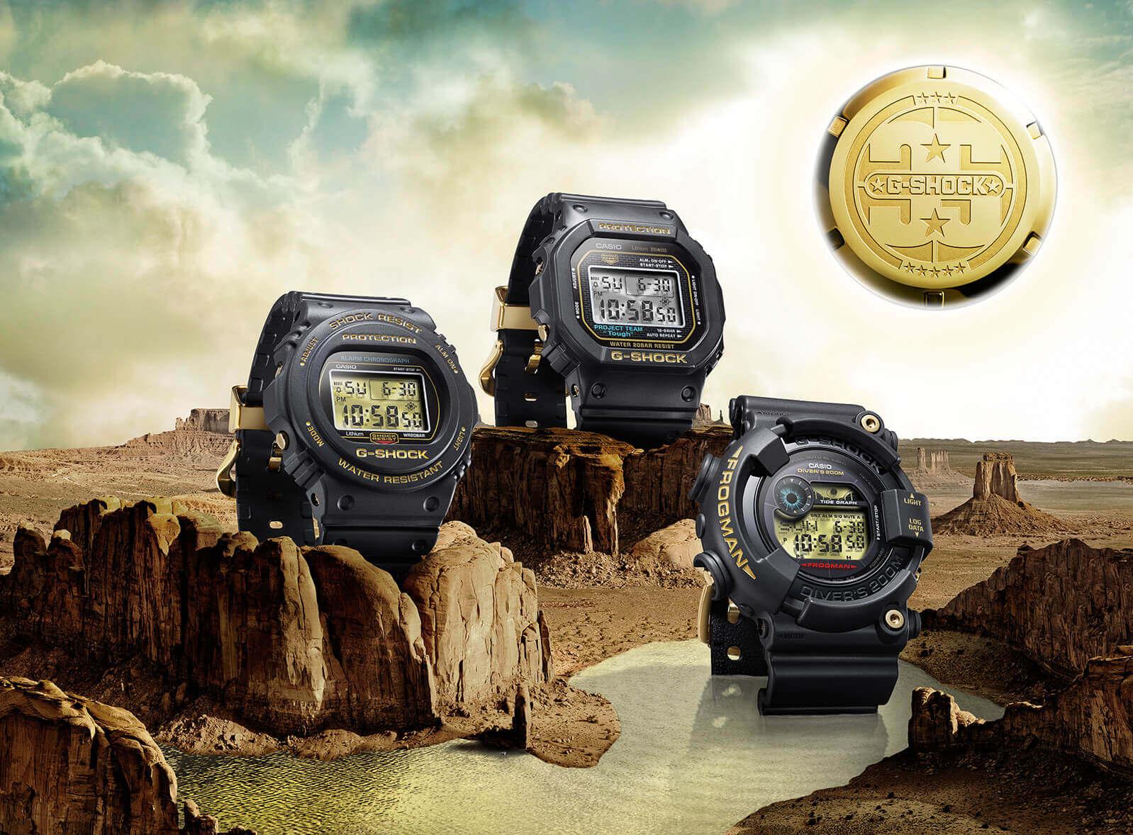 Casio Casio G-Shock GF-8235D-1B, g-shock япония мужские часы на браслете пластик боковой вид