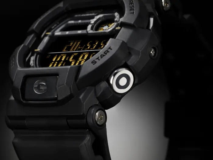 Casio Casio G-Shock GD-350-1BDR (GD-350-1B), g-shock япония мужские часы на браслете пластик боковой вид