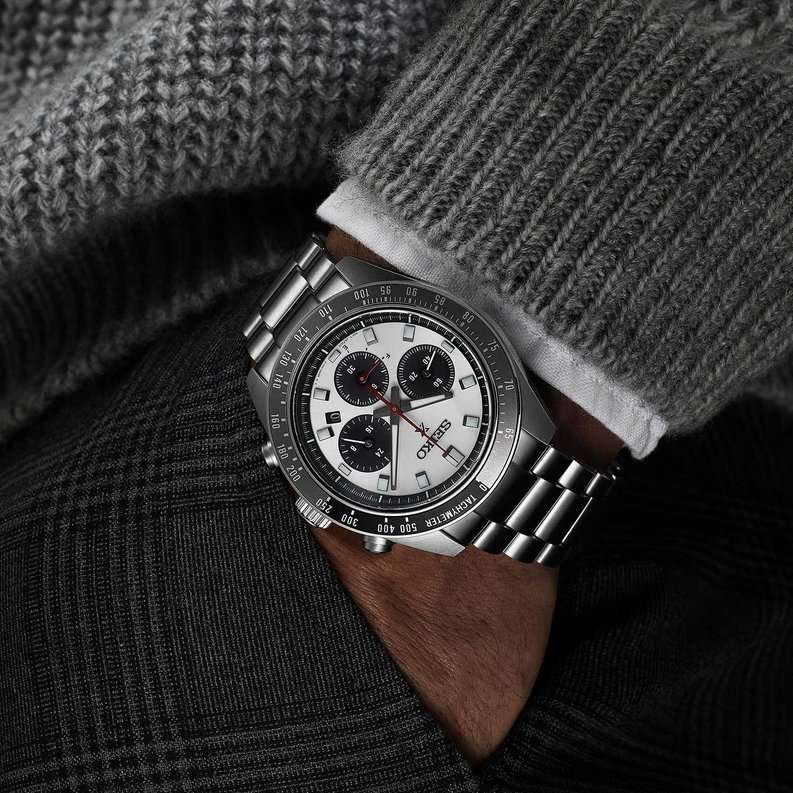 Seiko Seiko Prospex SSC911P1 кварцевые мужские часы часы крупный план белый циферблата