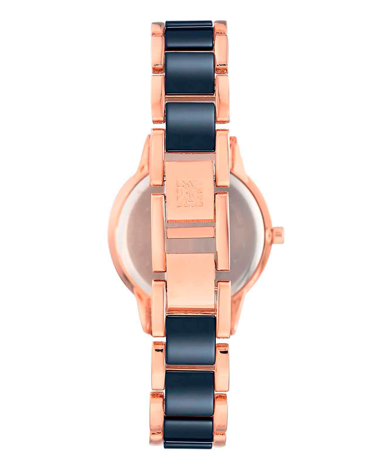 Anne Klein Anne Klein Ceramics  3344NVRG,  сша женские часы на браслете сталь + pvd + керамика боковой вид