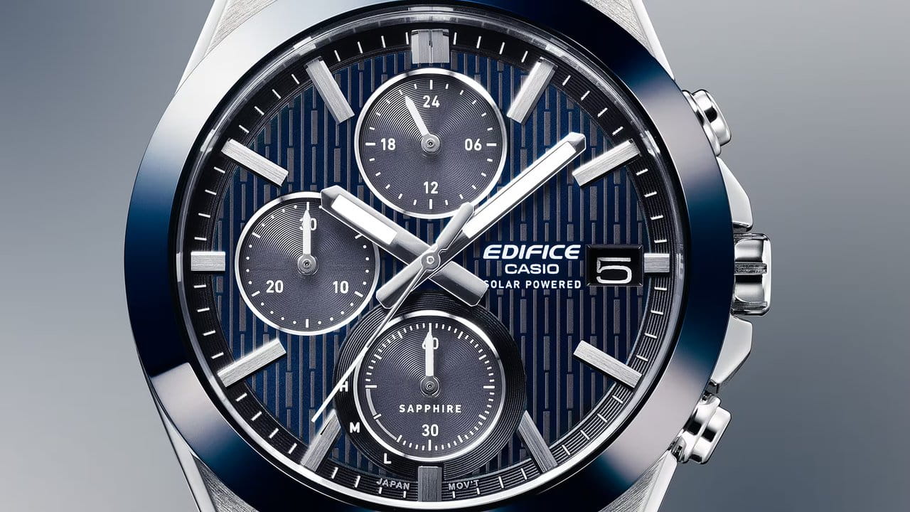 Casio Casio Edifice EFS-S650D-2A, edifice япония мужские часы на браслете нержавеющая сталь боковой вид