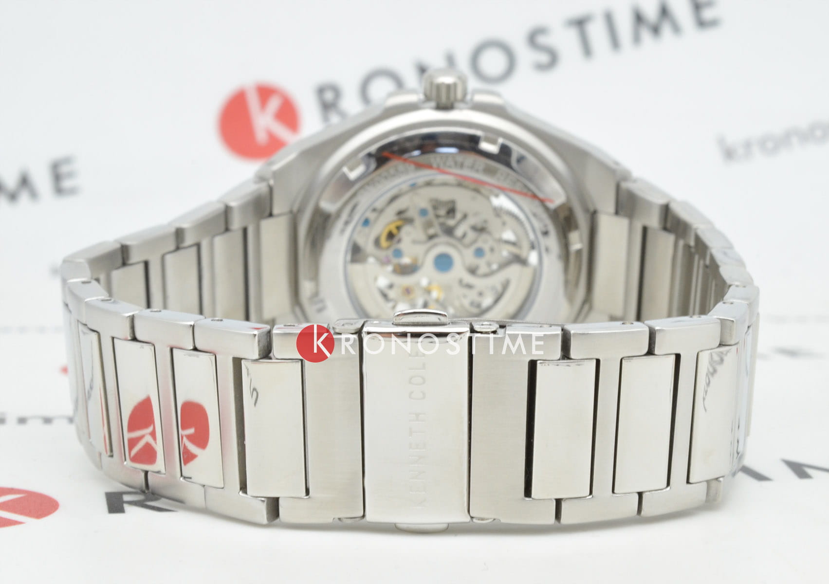 Kenneth Cole Kenneth Cole Automatic KCWGY0058901 механические мужские часы часы крупный план синий циферблата