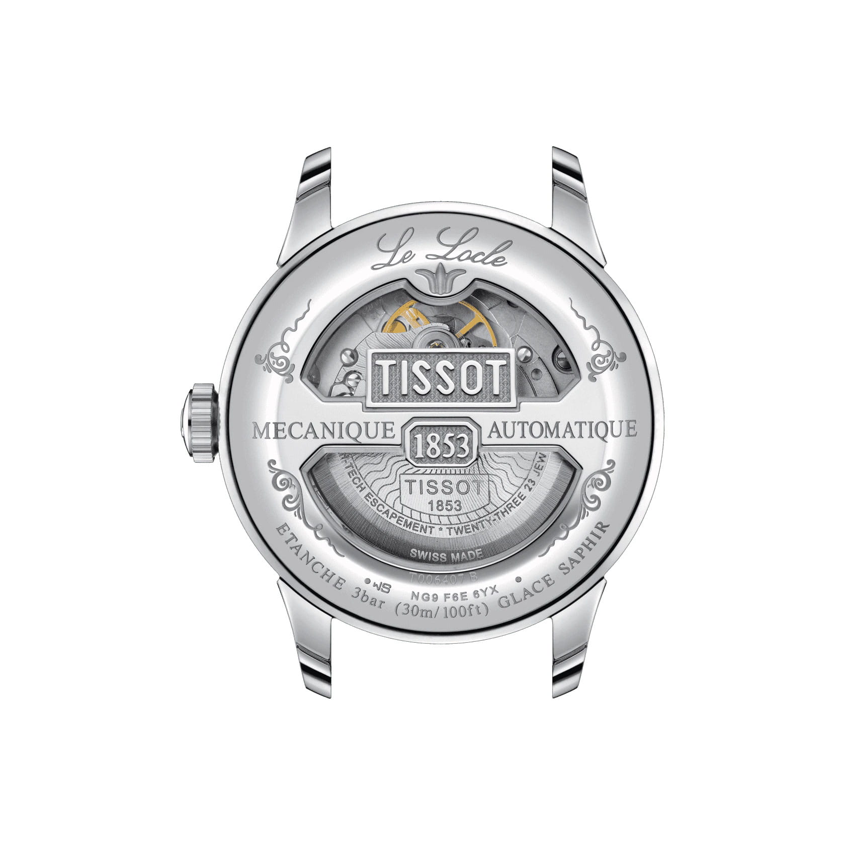 Tissot Tissot Le Locle Powermatic 80 T006.407.11.043.00 Le Locle Automatic, наручные мужские часы фото под углом