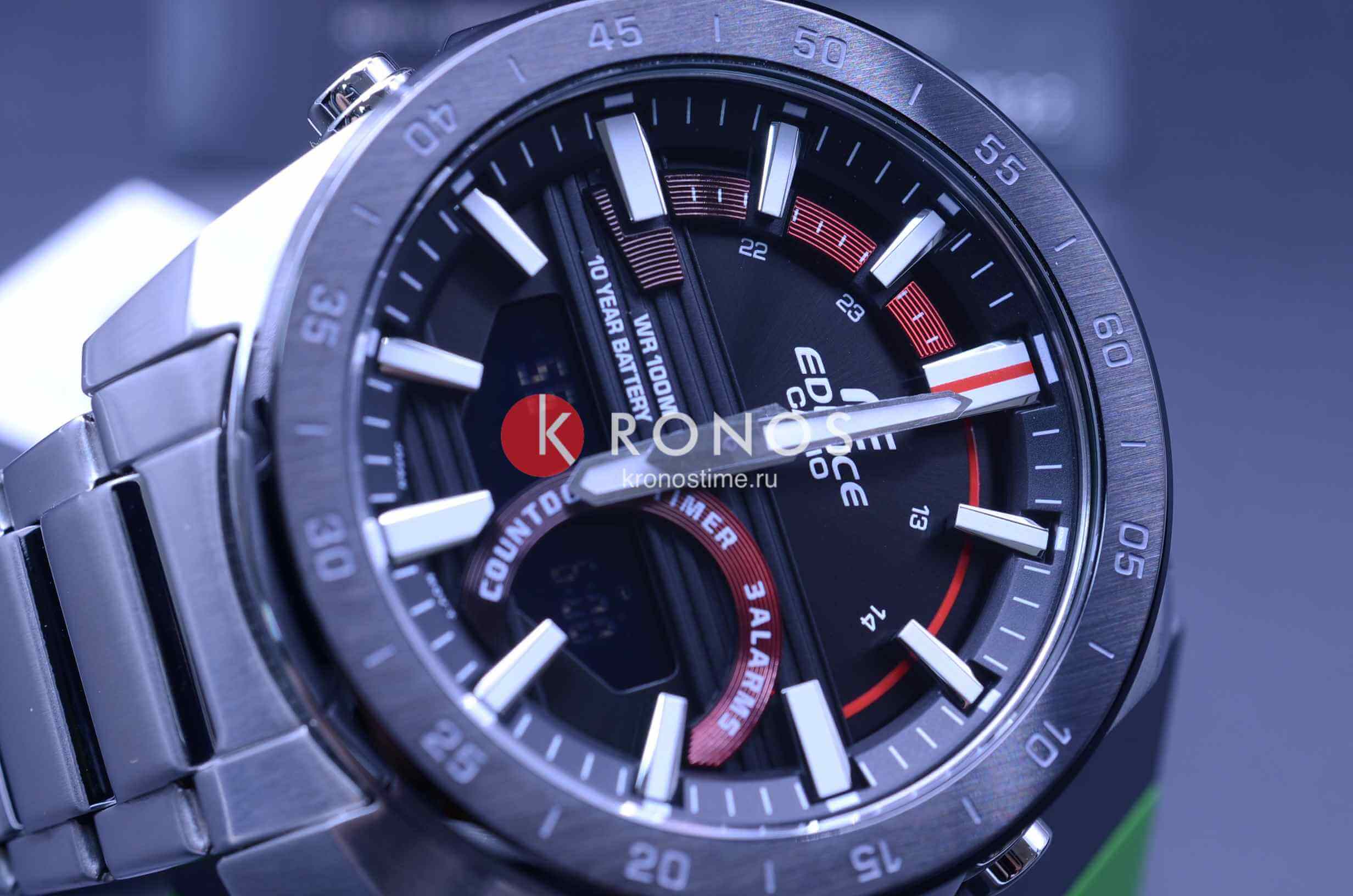 Casio Casio Edifice ERA-120DB-1A, edifice япония мужские часы на браслете нержавеющая сталь боковой вид