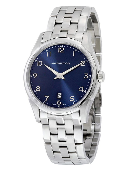 Hamilton Hamilton Jazzmaster Thinline Quartz H38511143 , наручные мужские часы фото под углом