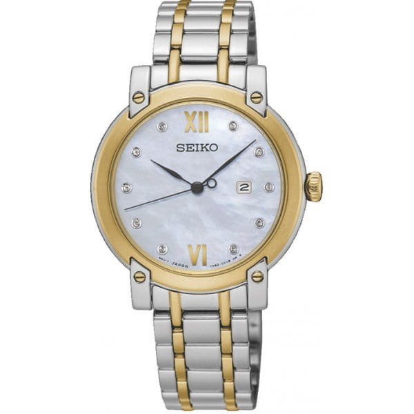 Seiko Seiko SXDG84P1  SXDG84P1 кварцевые женские часы перламутровый циферблат, браслет  — вид спереди