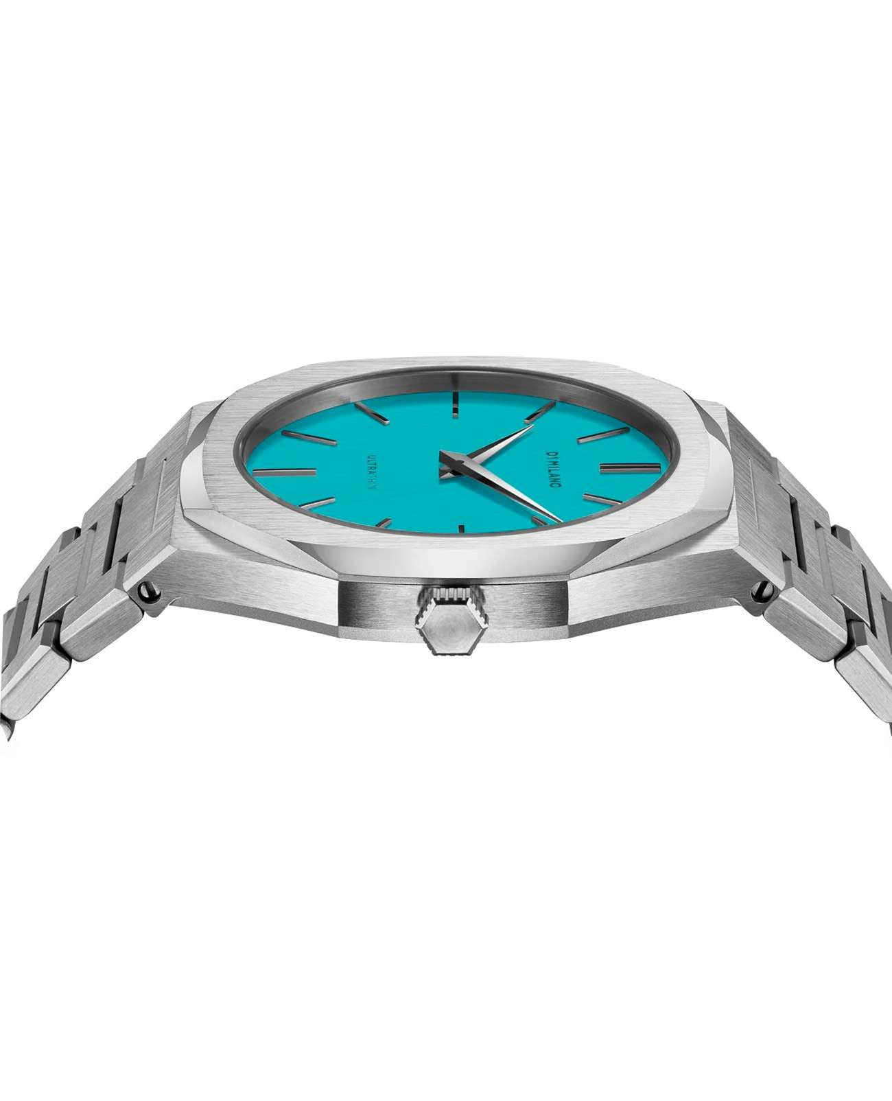 D1 Milano D1 Milano Ultra Thin UTBU08 кварцевые мужские часы часы крупный план голубой циферблата