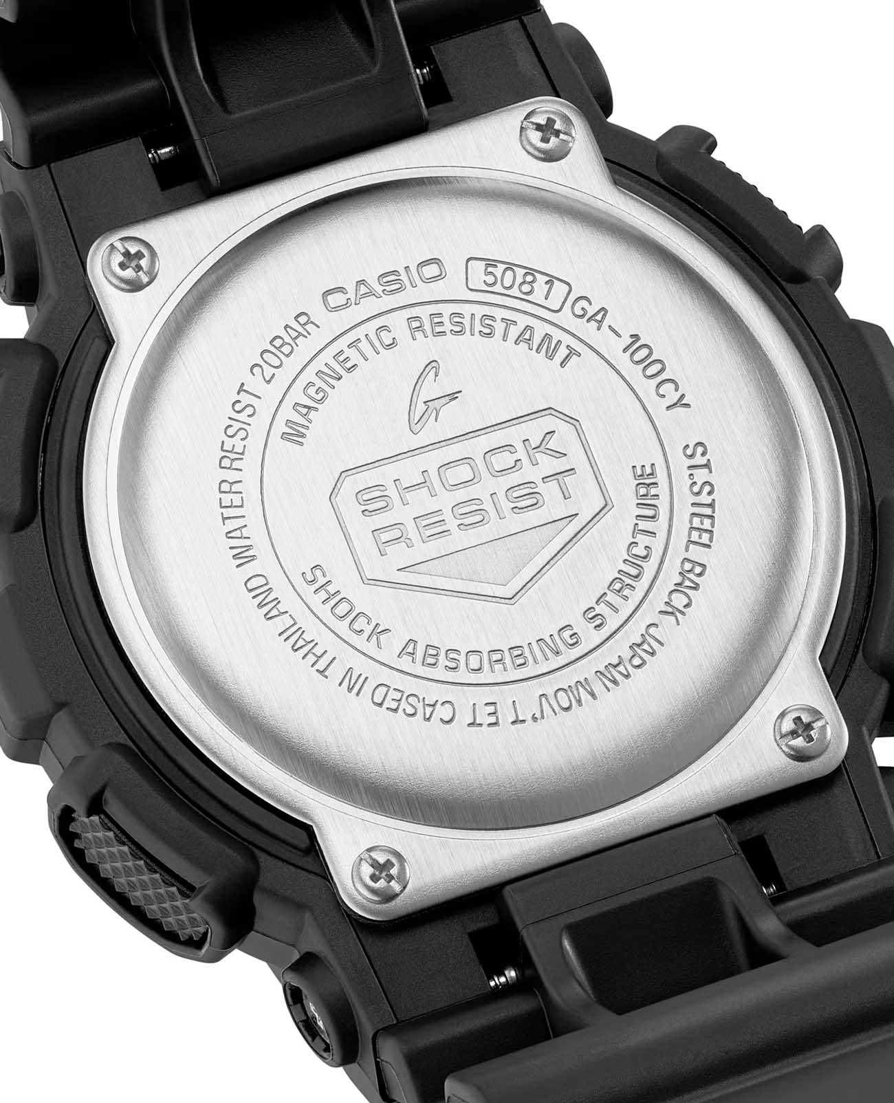 Casio Casio G-Shock GA-100CY-1ADR (GA-100CY-1A) GA-100, наручные мужские часы фото под углом