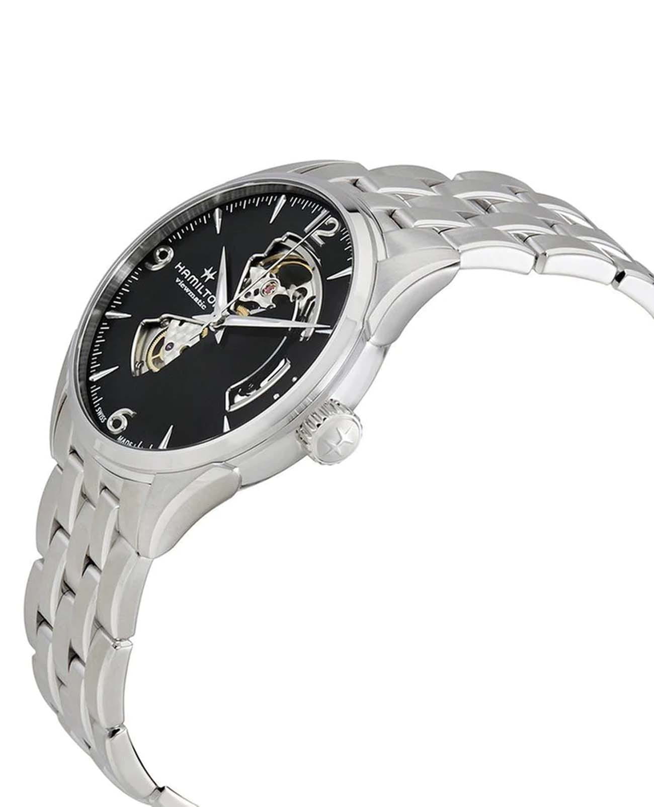 Hamilton Hamilton Jazzmaster Open Heart Auto H32705131, jazzmaster швейцария женские часы на браслете нержавеющая сталь боковой вид