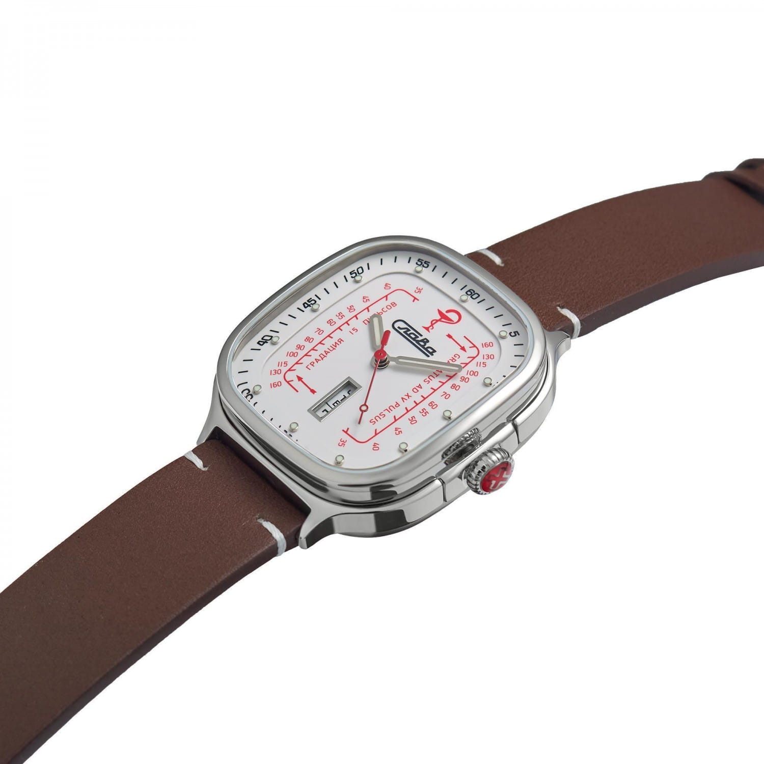 Слава Слава Доктор 3260716/300-8205 мужские часы белый циферблат на запястье