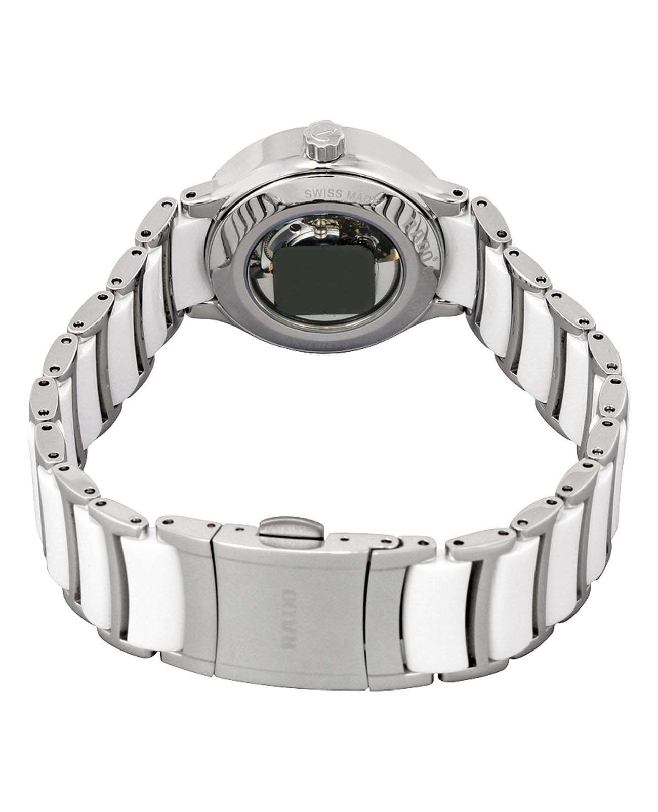 Rado Rado Centrix Automatic Diamonds R30160912, centrix швейцария женские часы на браслете сталь + высокотехнологичная керамика боковой вид