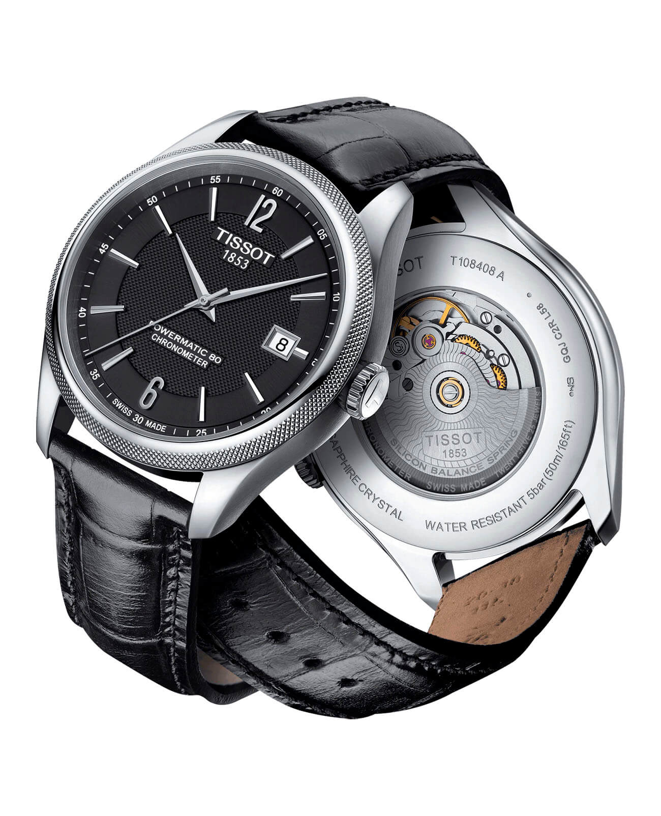 Tissot Tissot Ballade Powermatic 80 COSC T108.408.16.057.00 Ballade - задняя крышка сталь металл корпуса, швейцария часы