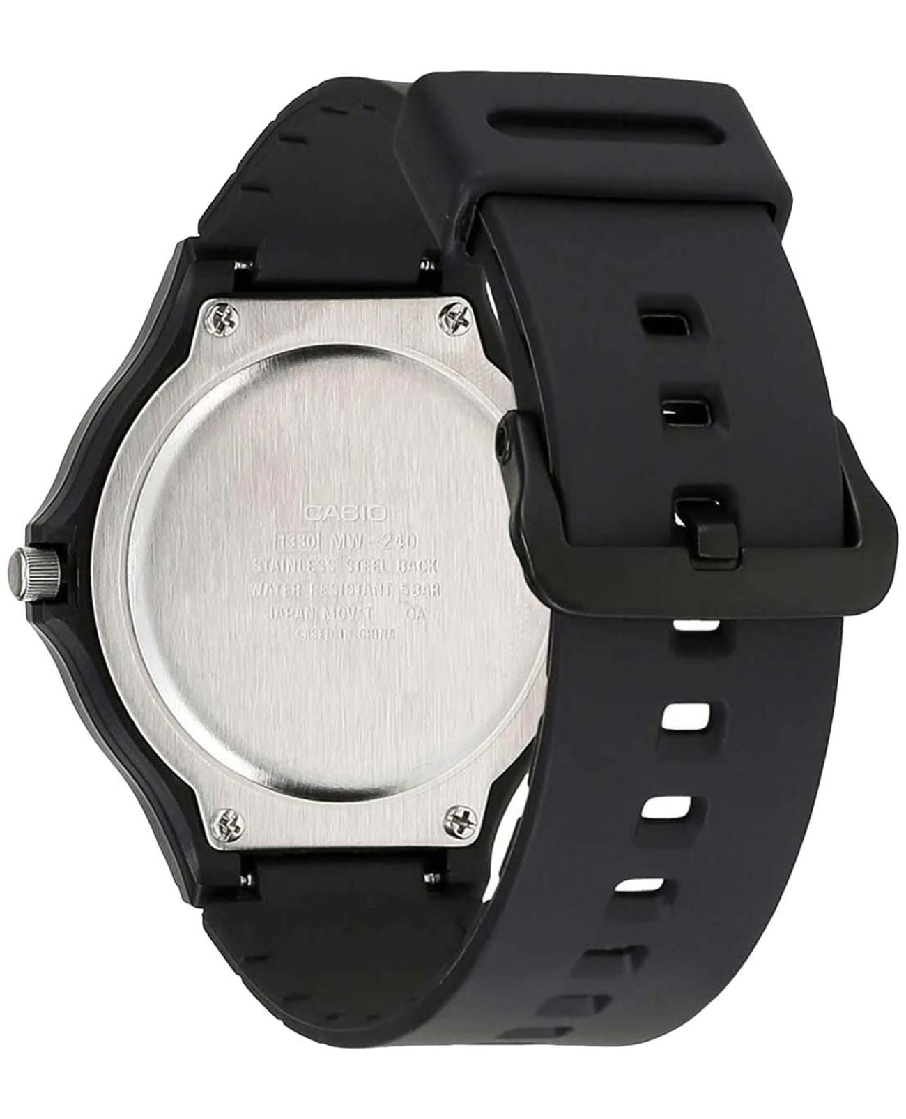 Casio Casio Collection MW-240-1E3, illuminator япония мужские часы на браслете пластик боковой вид