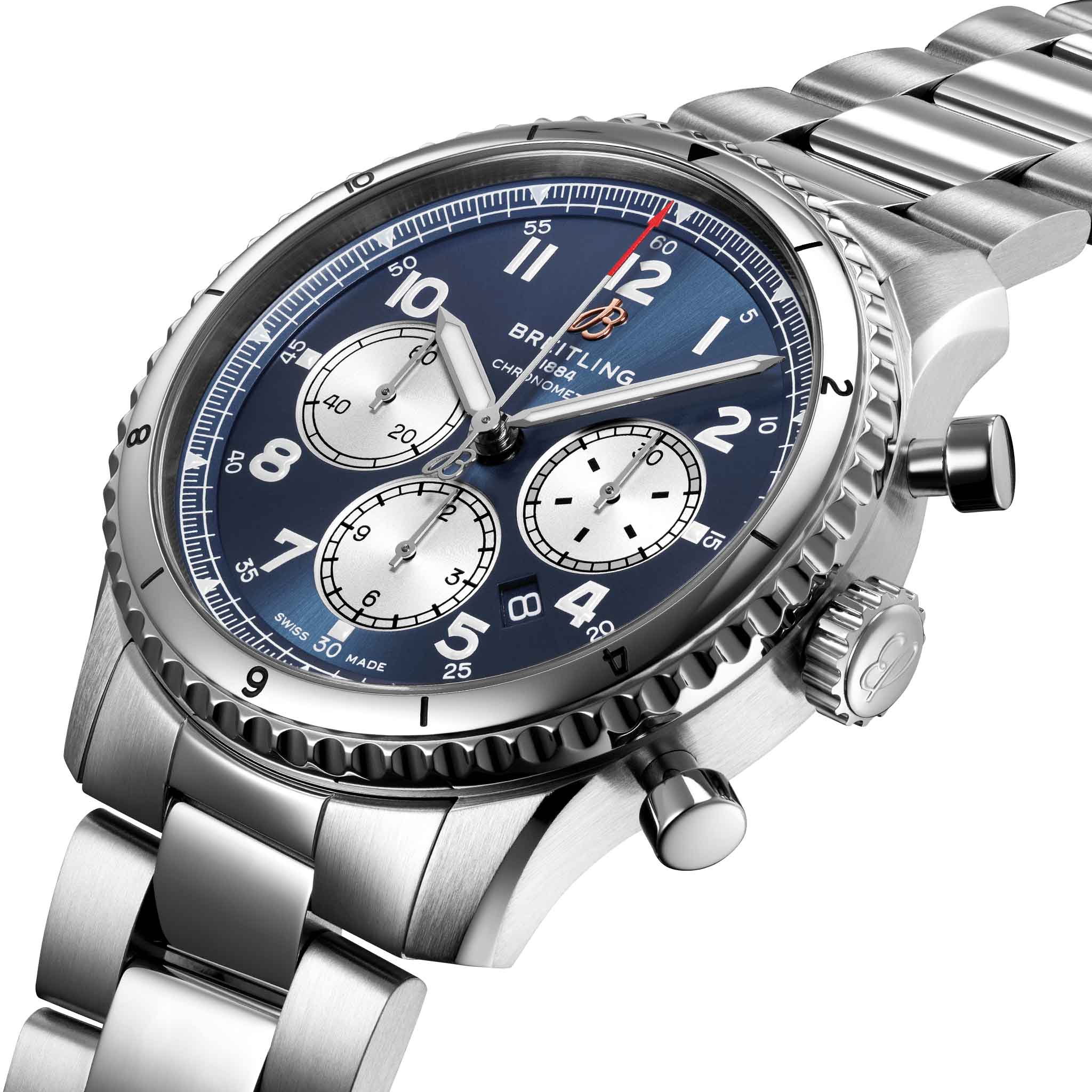 Breitling Breitling Aviator 8 B01 Chronograph 43 AB0119131C1A1 , наручные мужские часы фото под углом