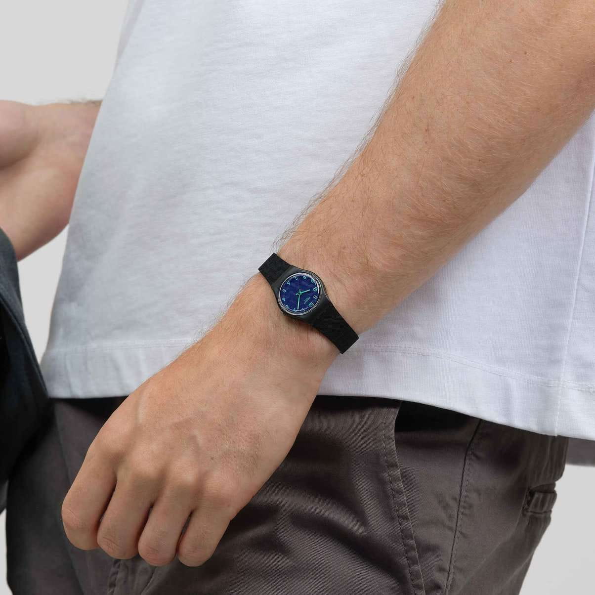 Swatch Swatch Grace In Time LB188 женские часы синий циферблат на запястье