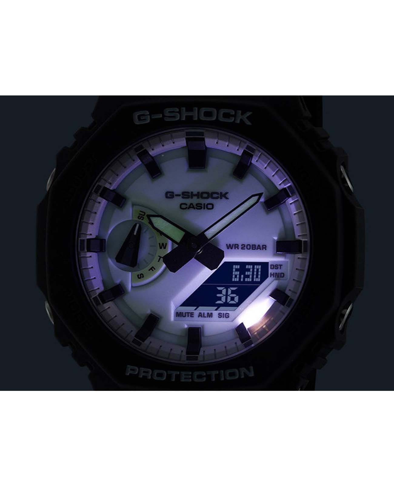 Casio Casio G-Shock GA-2100HD-8ADR (GA-2100HD-8A) GA-2100, наручные мужские часы фото под углом